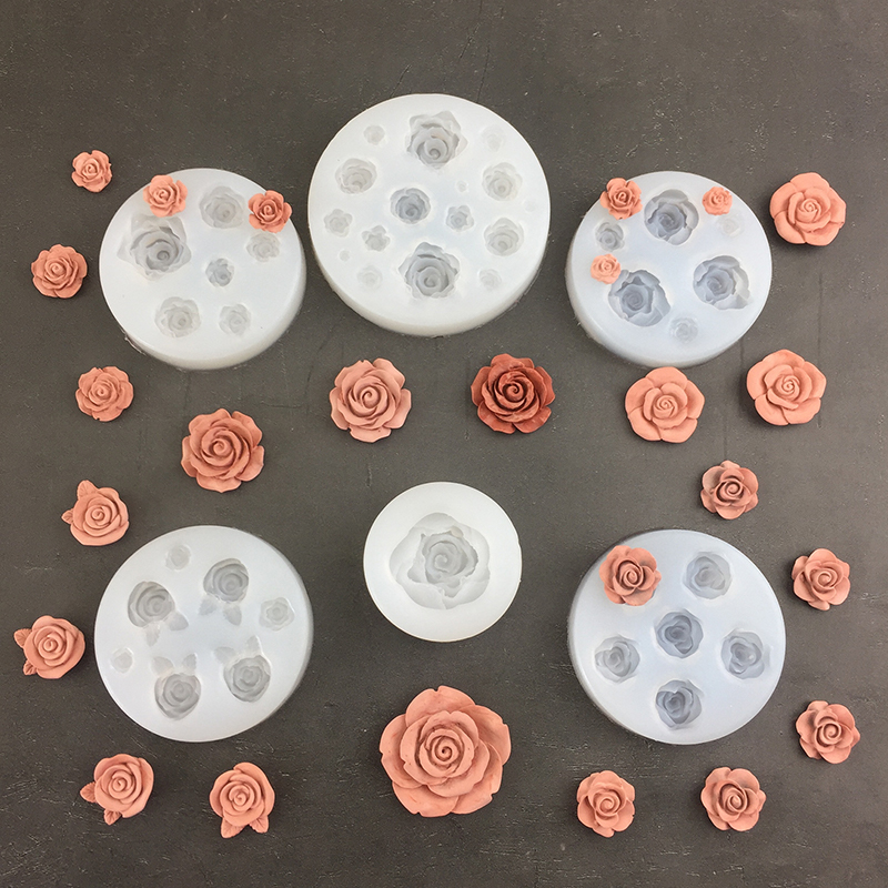 Candle Making Supplies - 3d Rosen blumen form Blatt Silikon