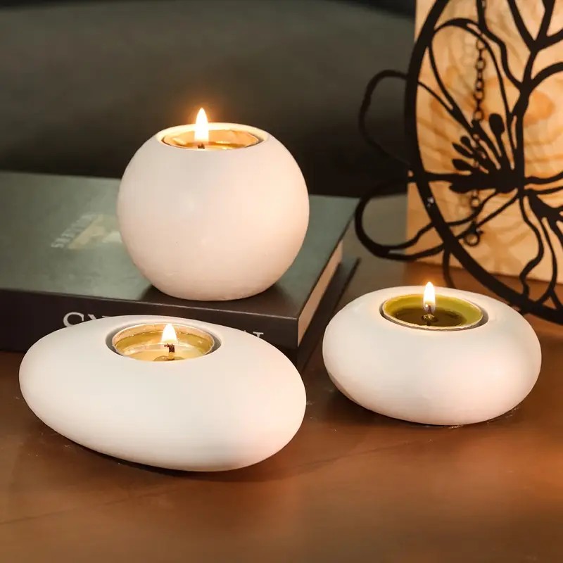Candle Making Moulds - Teelichthalter aus Kunstharz, Silikonform, Kristallkugel/Kugel, Epoxidharzform,