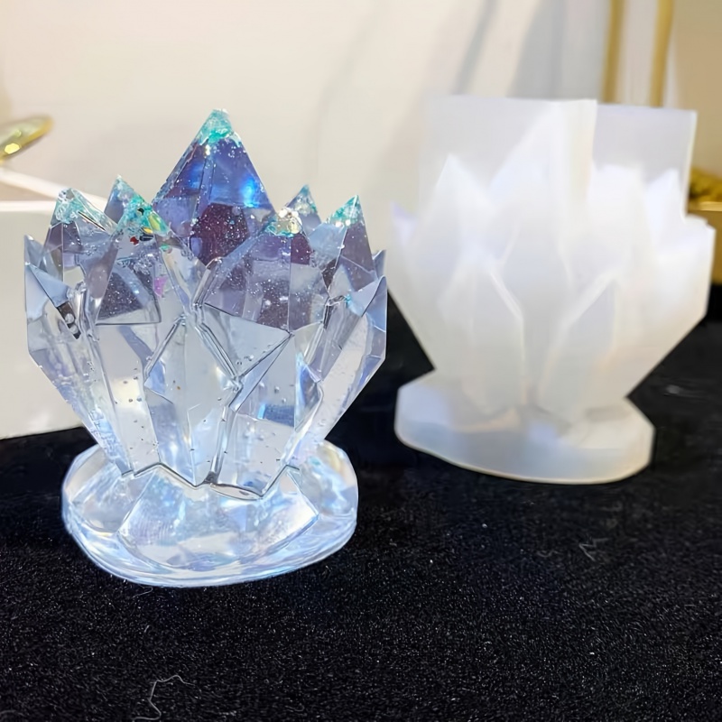 Candle Making Moulds - 1pccrystal Cluster dekorative Silikon form Kerze