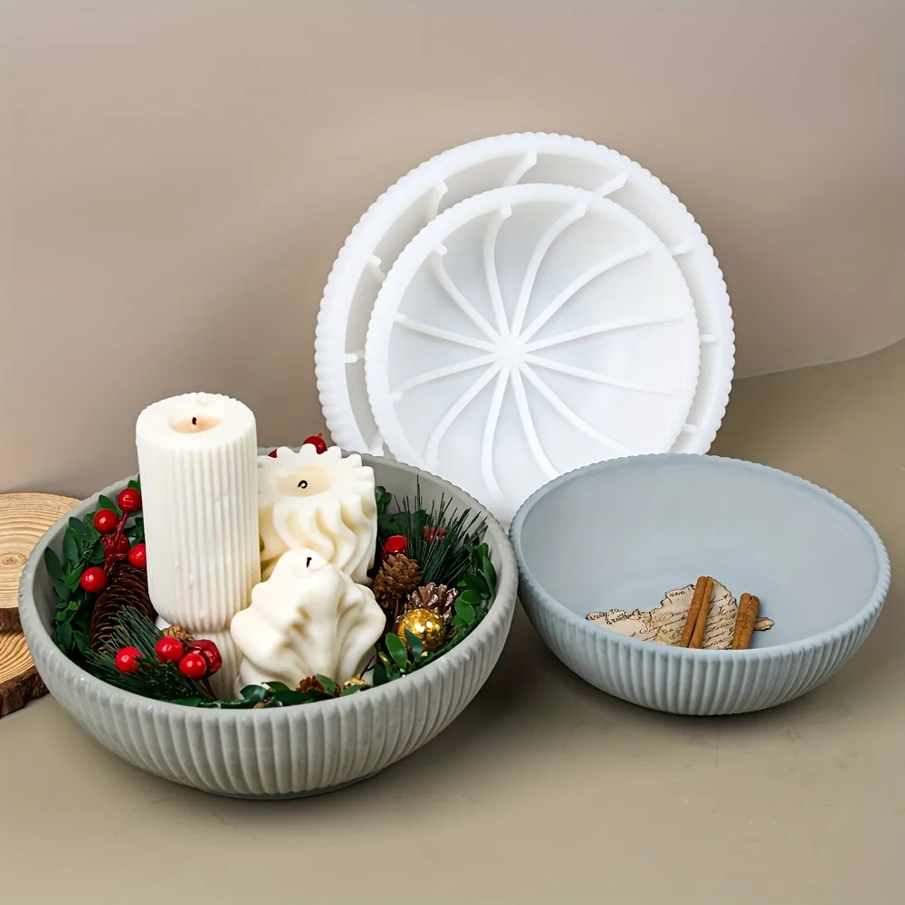 Candle Making Moulds - 1-Ring-Silikonform für Epoxidharz, Kerzenherstellung, Sukkulenten-Pflanzgefäße aus