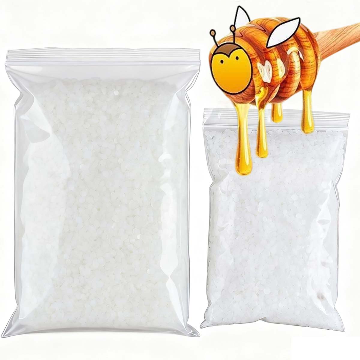 Candle Making Video - 200g-1000g Weißes Bienenwachs Reines Natürliches Granulat