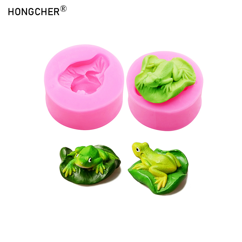 Candle Making Moulds - Lotusblatt Frosch Harz Micro Landschaft Dekoration