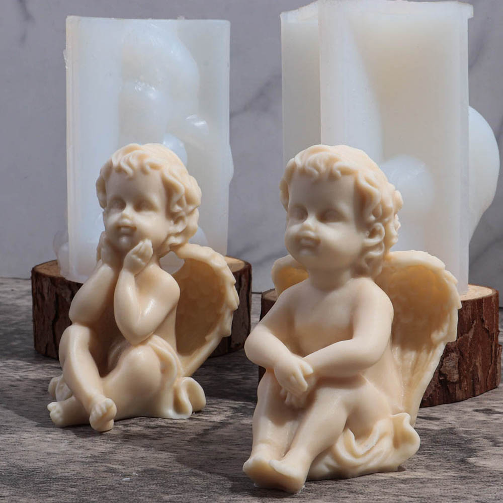 Candle Making Video - 3D Engel Kinder Silikonform Schöne Winged