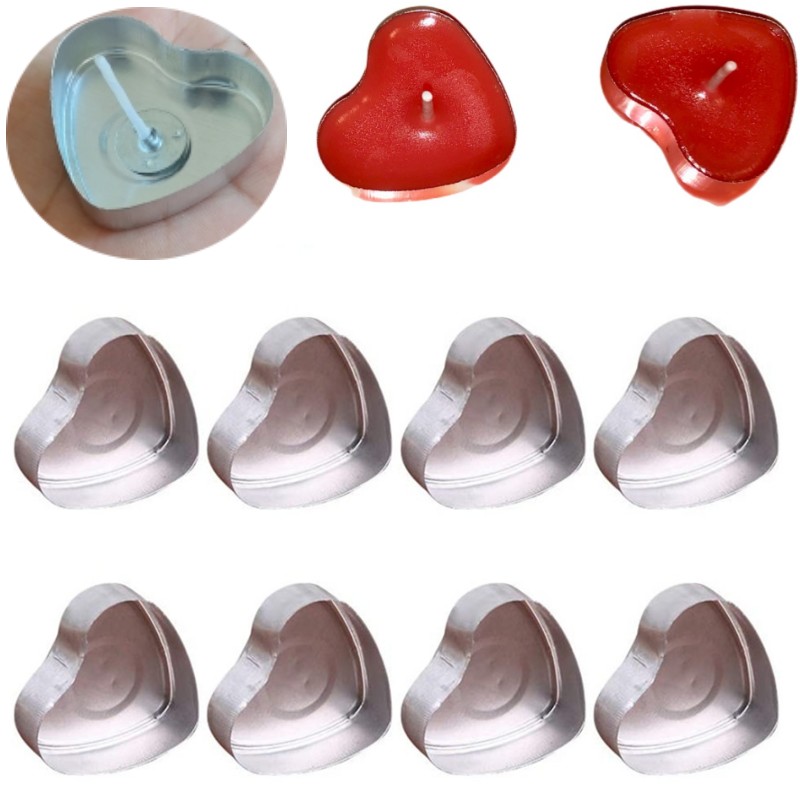 100 Sets herzförmige leere Alu – Candle Making Video Bewertung und Preis