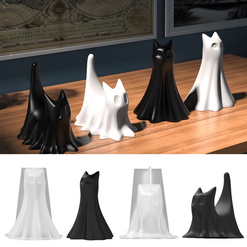 Geisterkatze Halloween Desktop – Candle Making Moulds Bewertung und Preis