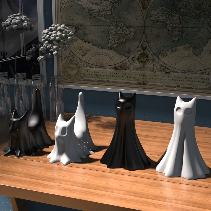 Geisterkatze Halloween Desktop – Candle Making Moulds Bewertung und Preis