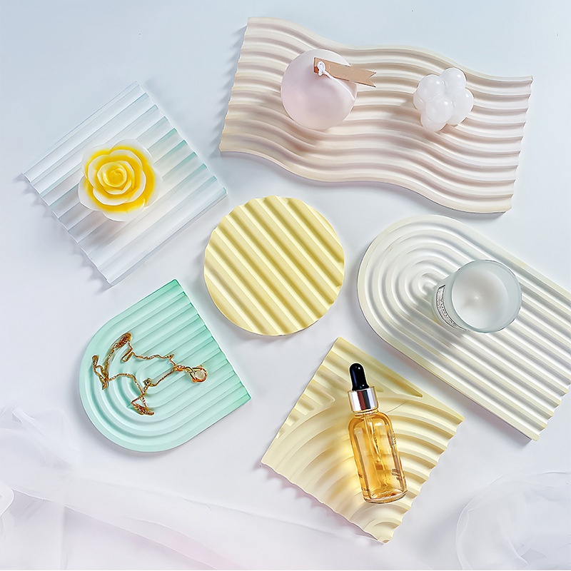 DIY Gestreifte Wellen Tablett  – Candle Making Moulds Bewertung und Preis