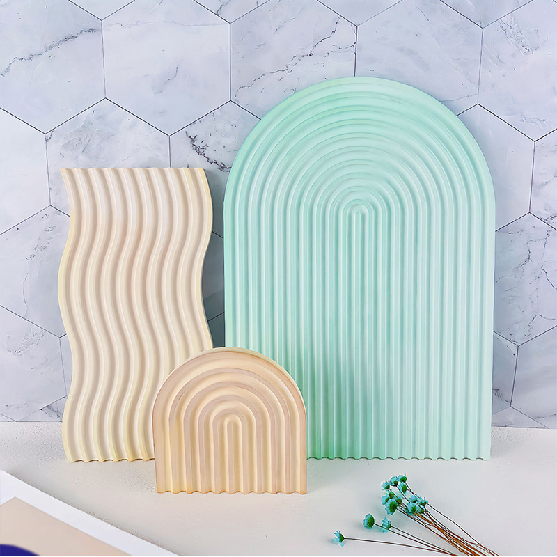 DIY Gestreifte Wellen Tablett  – Candle Making Moulds Bewertung und Preis