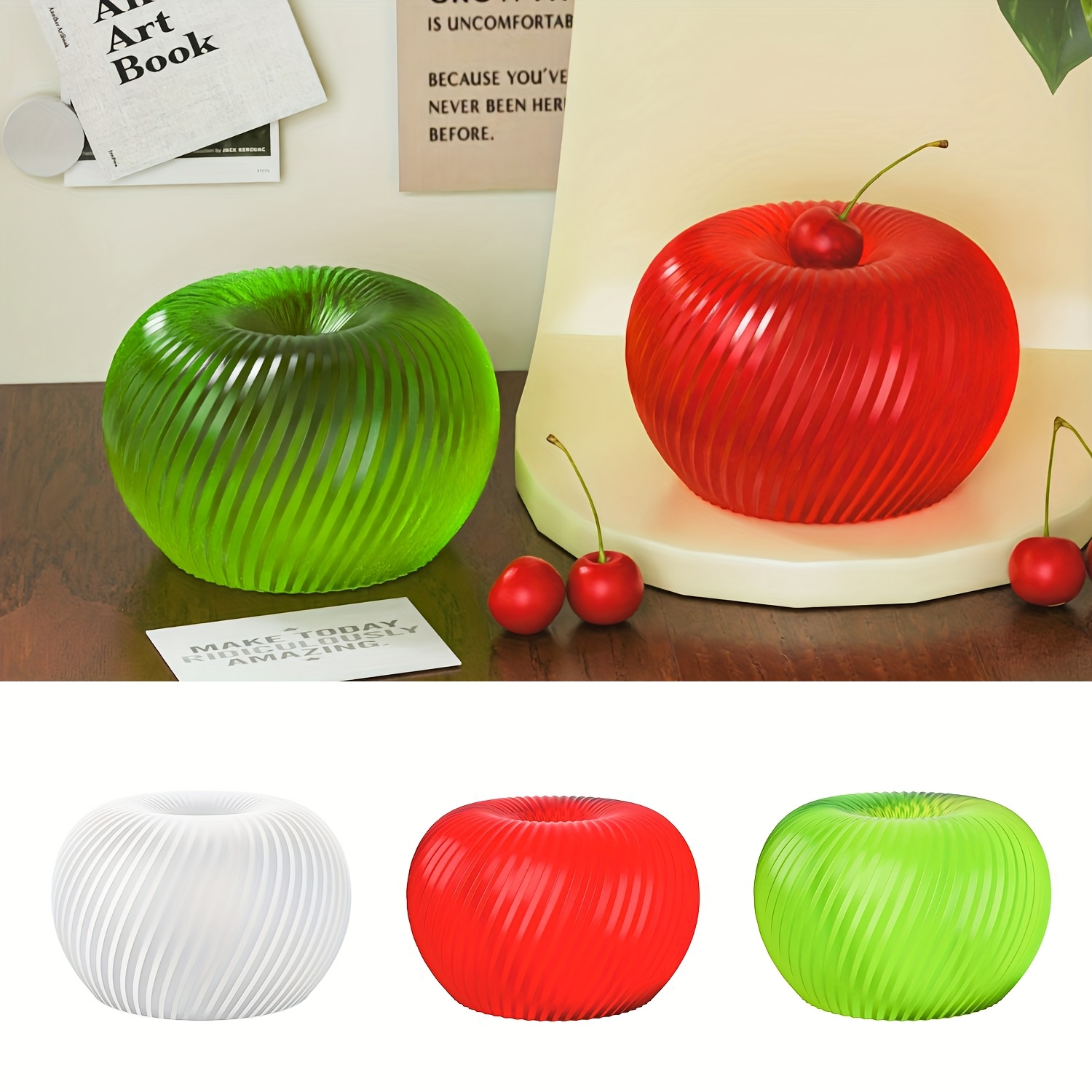 Eine trendige rote Apfel-Silik – Candle Making Moulds Bewertung und Preis