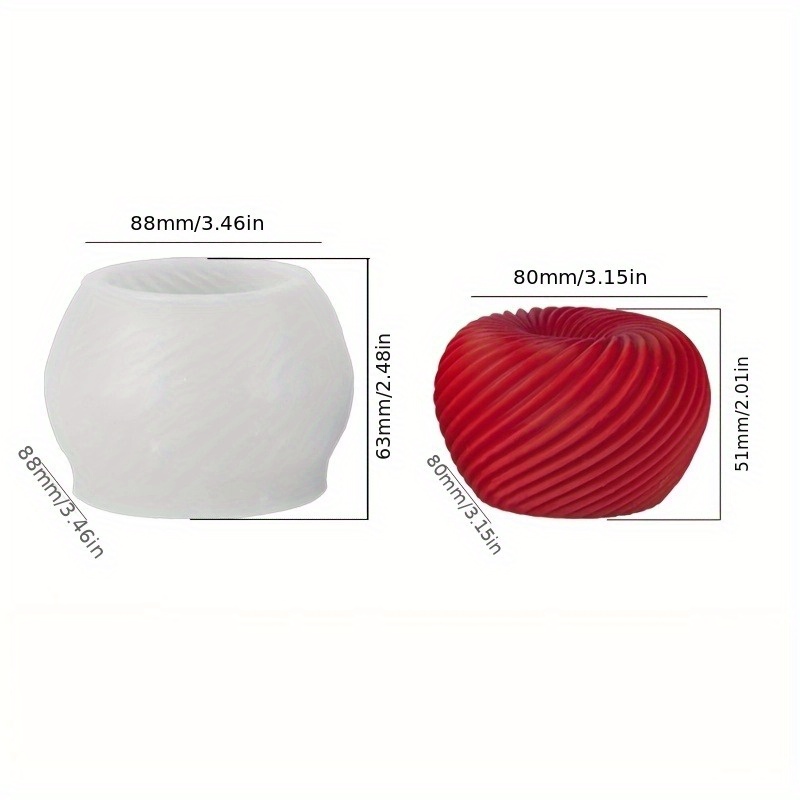Eine trendige rote Apfel-Silik – Candle Making Moulds Bewertung und Preis