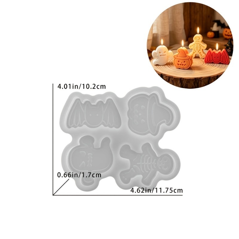 4-fach Silikonharzform-Set für – Candle Making Moulds Bewertung und Preis